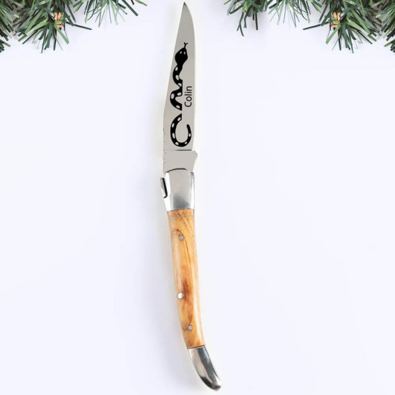 Coltello tascabile inciso tattoo