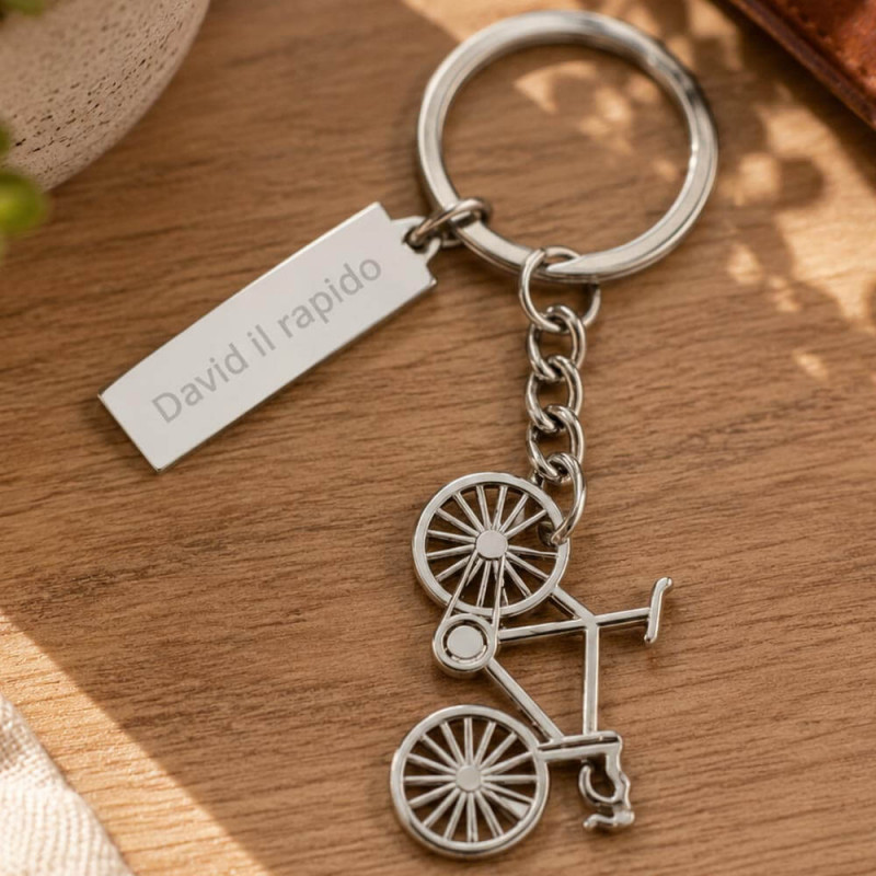 Portachiavi bici personalizzato