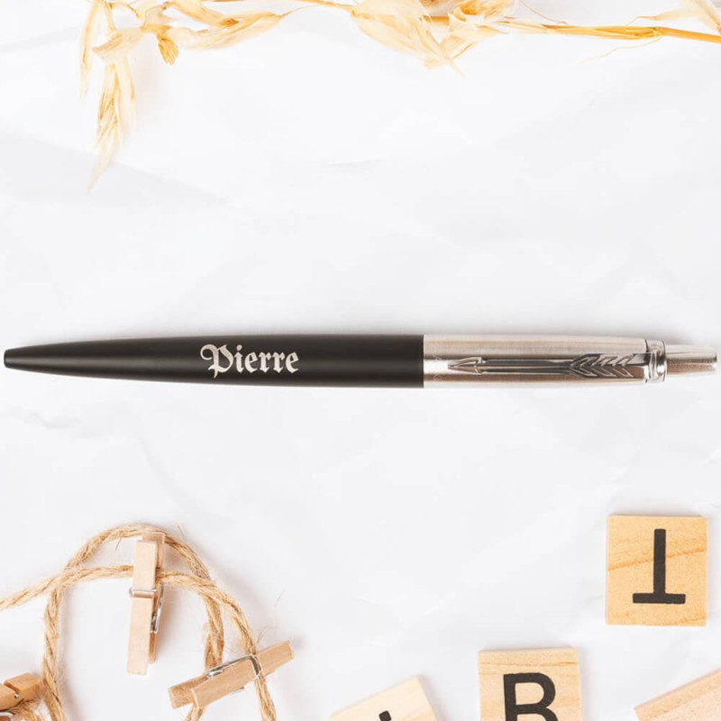 Penna Parker Jotter nera incisa