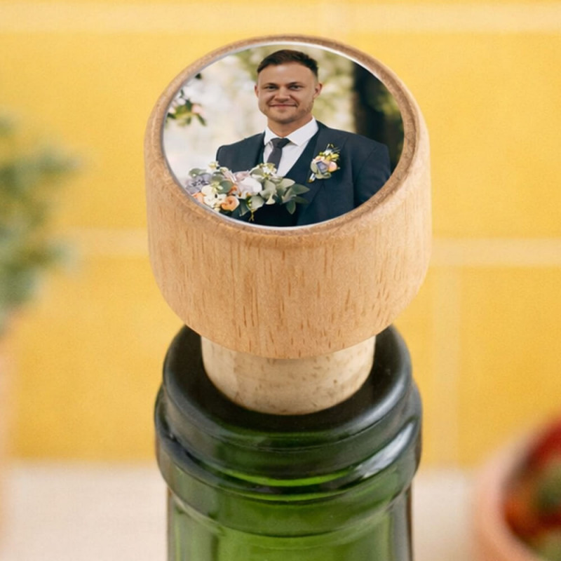 Tappo bottiglia personalizzato con foto
