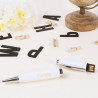 Penna USB bianca personalizzata
