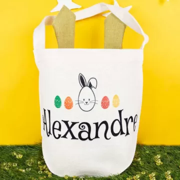 Borsa di Pasqua per bambini personalizzata con nome