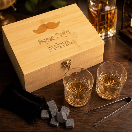 Cofanetto whisky personalizzato con incisione