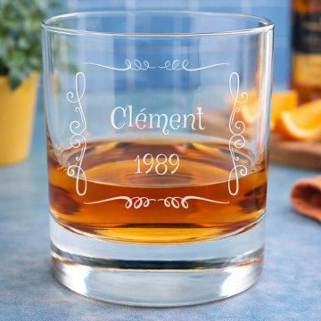 Bicchiere da whisky Arabesque personalizzato