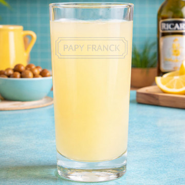 Bicchiere da pastis personalizzato con incisione