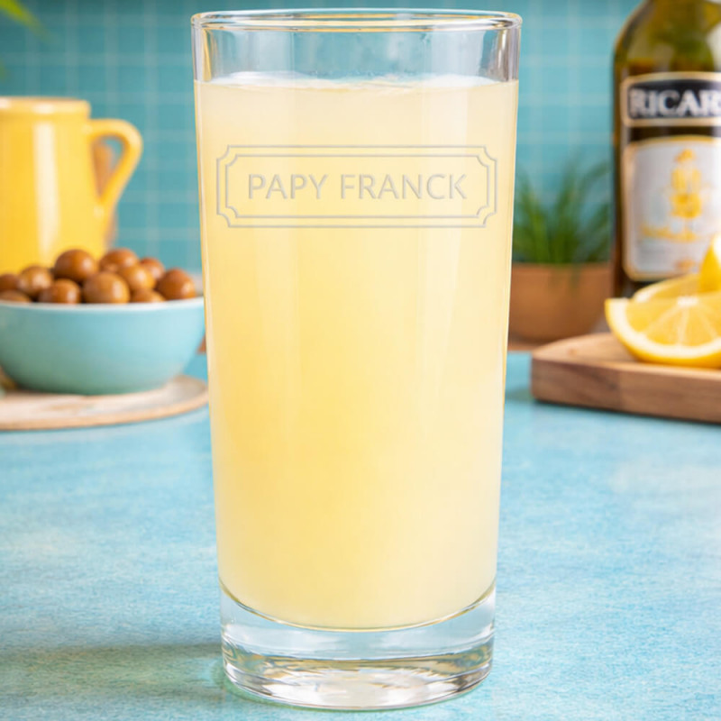 Bicchiere da pastis personalizzato con incisione