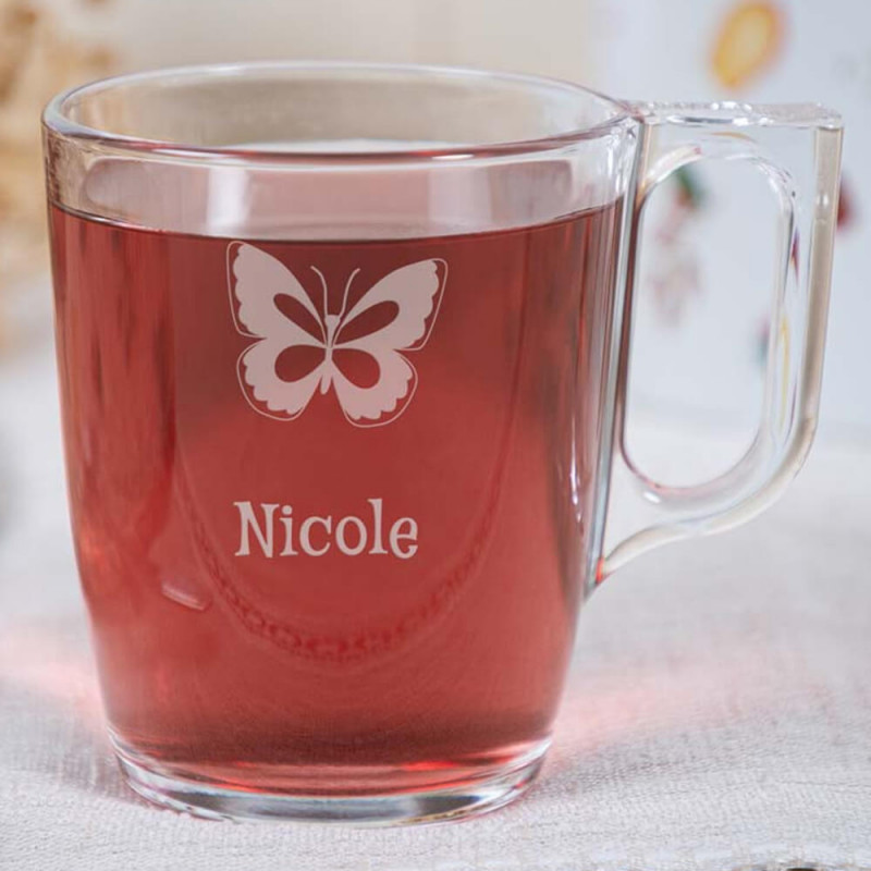Tazza da tè personalizzata con incisione
