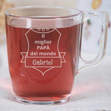 Tazza da tè con stemma personalizzata