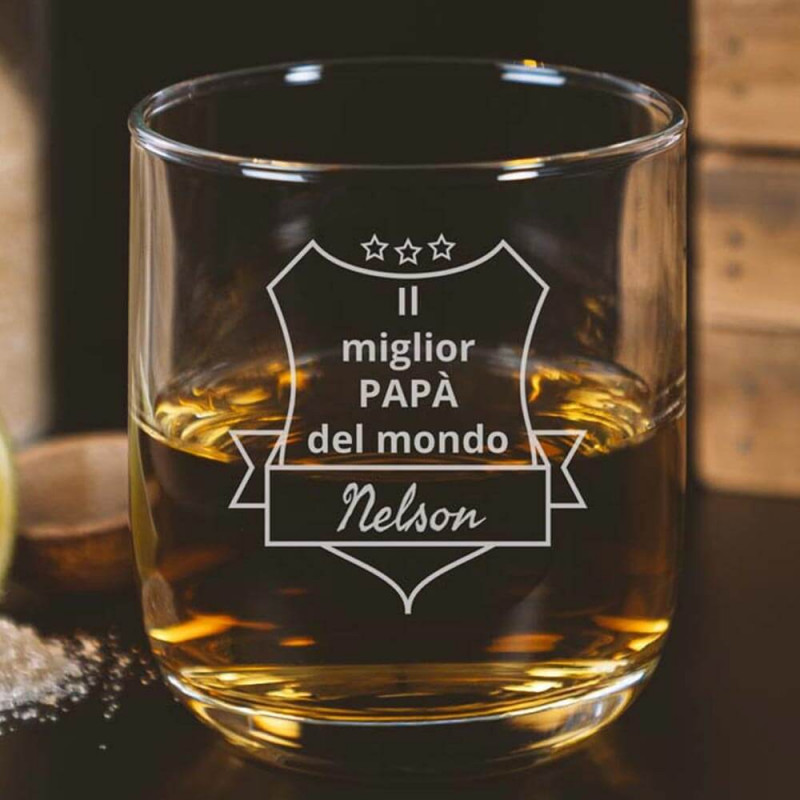 Bicchiere da rum con stemma personalizzato