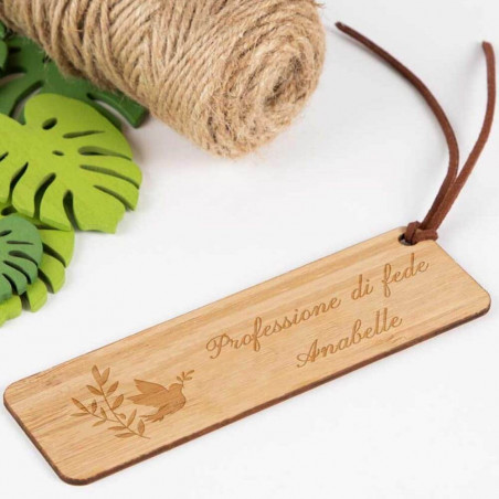 Segnalibro comunione in legno personalizzato