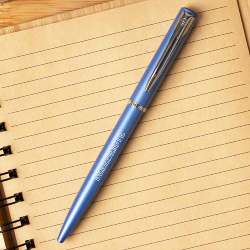Penna a sfera Waterman Graduate blu personalizzata