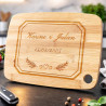 Tagliere amore in bambù personalizzato