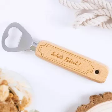 Apribottiglie in legno personalizzato