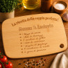 Tagliere ricetta della coppia personalizzato