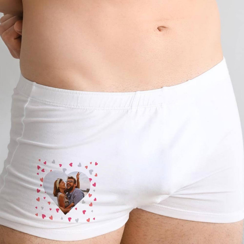 Boxer con foto del cuore