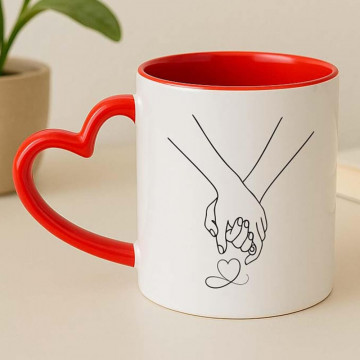 Tazza personalizzata mani intrecciate