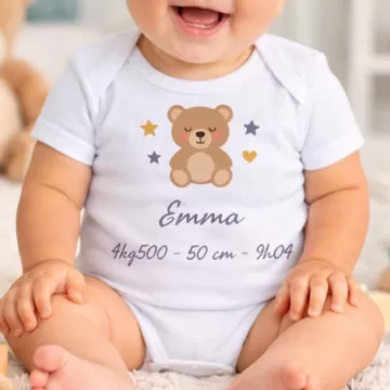 Body neonato personalizzato