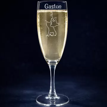 Flûte di champagne coppia minimalista