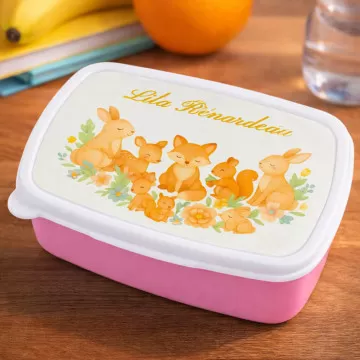 Portapranzo animali del bosco personalizzato