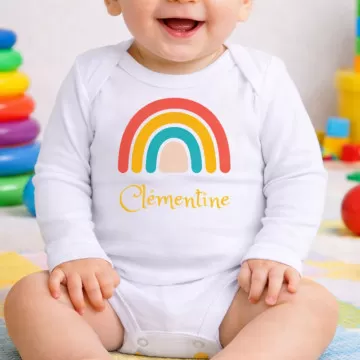 Body lungo Arcobaleno personalizzato