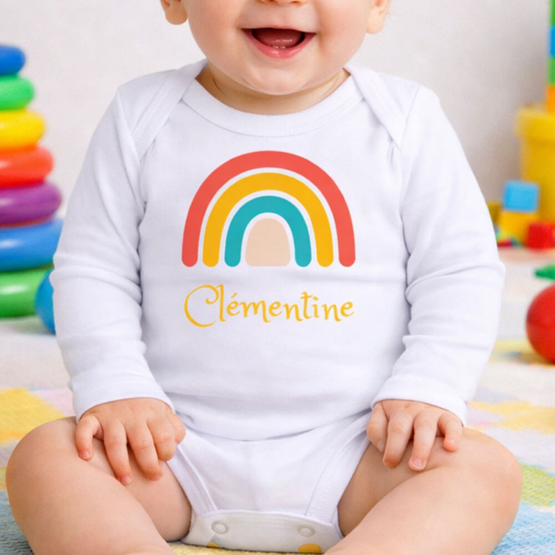 Body lungo Arcobaleno personalizzato