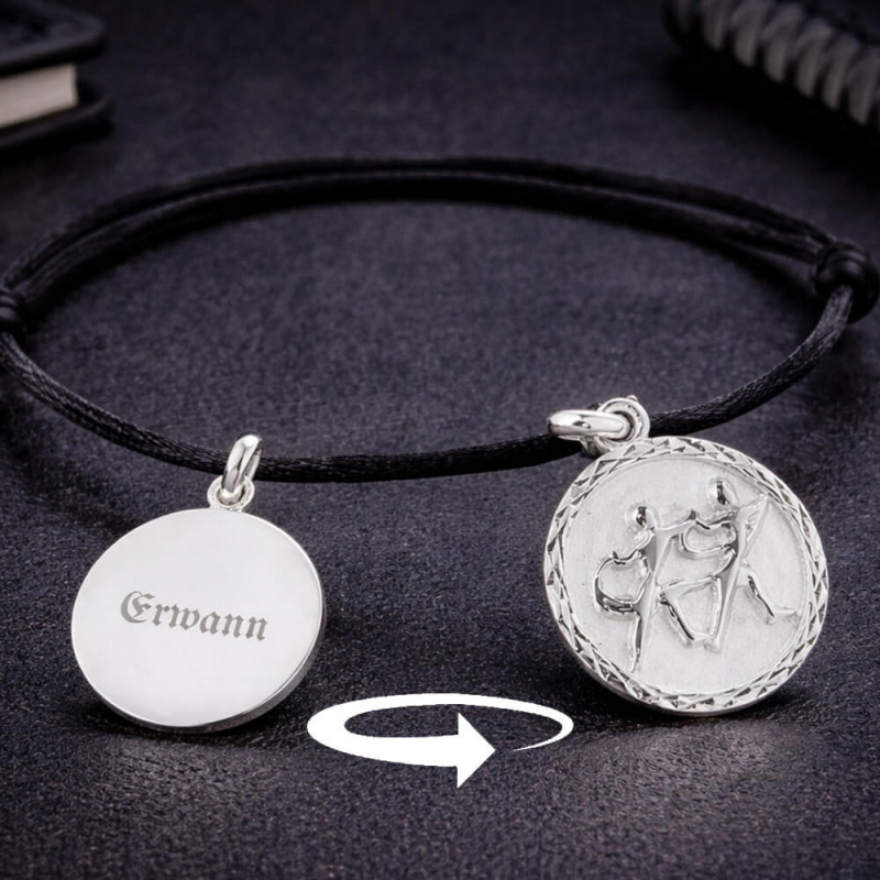 Bracciale segno zodiacale in argento