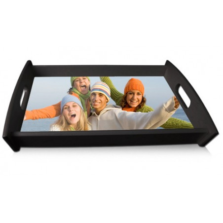 Vassoio nero personalizzato con foto Vassoio nero personalizzato con foto