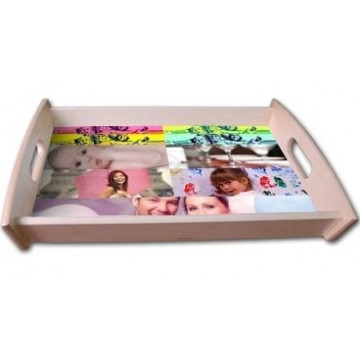 Personalizzato vassoio da cucina collage foto