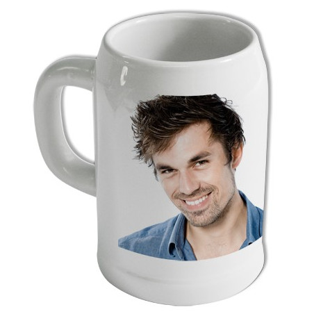Tazza di birra in ceramica fotografica personalizzata