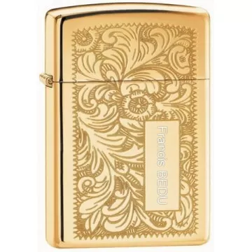 Bricchetto veneziano Zippo con incisione di testo