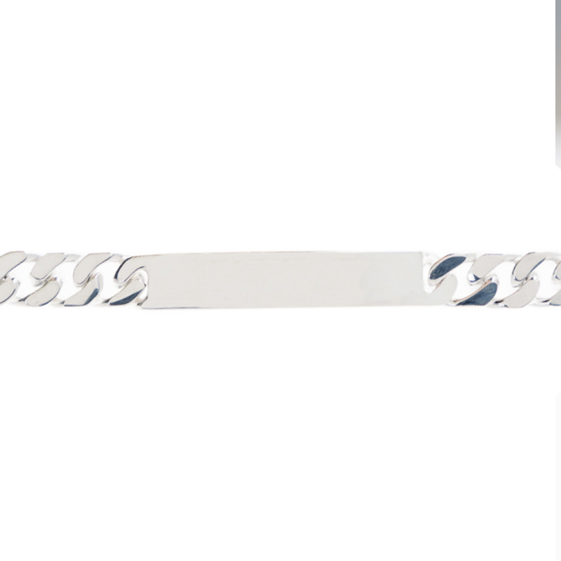 Bracciale Gourmet uomo argento inciso