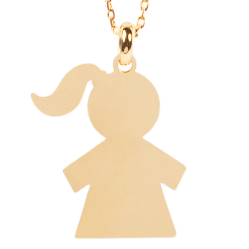 Collana in oro placcato ragazza