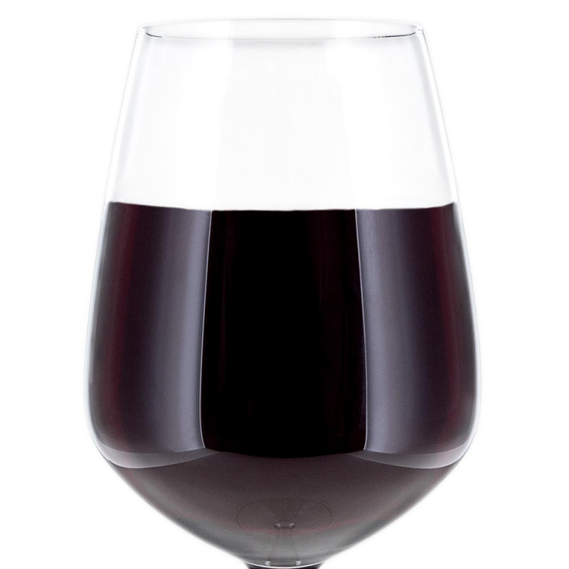 Grande vetro di vino inciso
