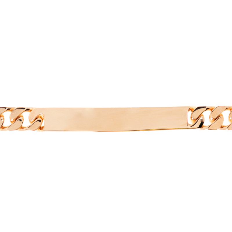 Bracciale uomo placcato oro inciso