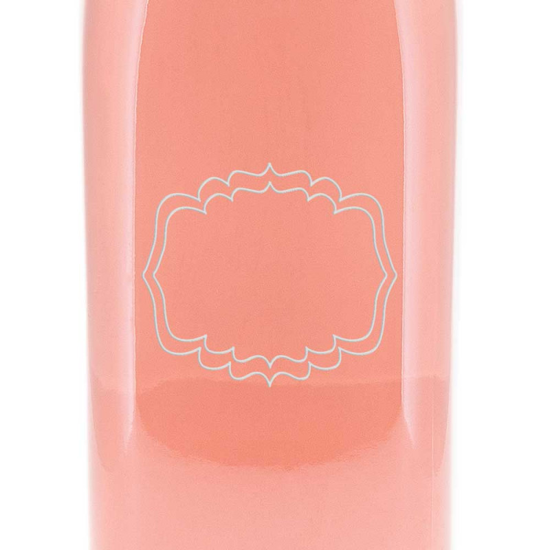 Bottiglia da tavolo in vetro personalizzata con cornice originale