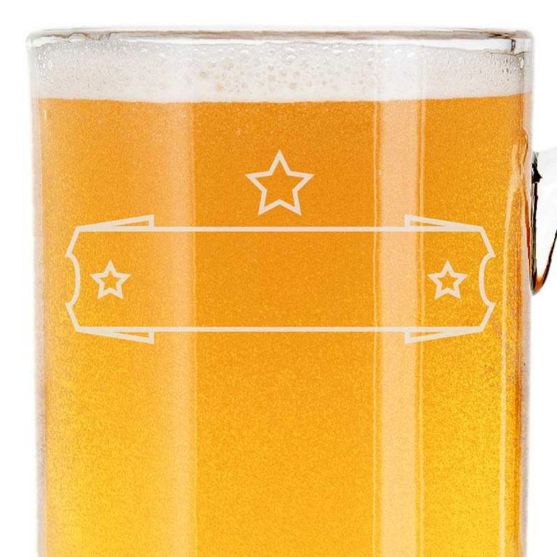 Tazza di birra personalizzata con design bistrot