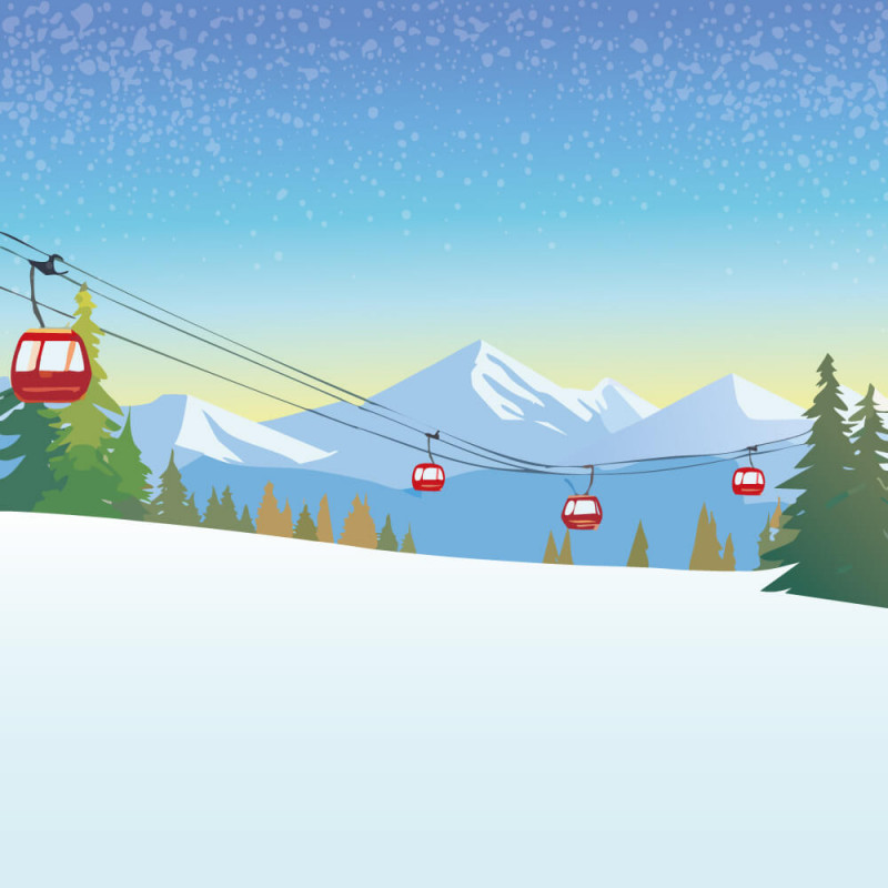 Quadro Personalizzato Famiglia sulla Neve