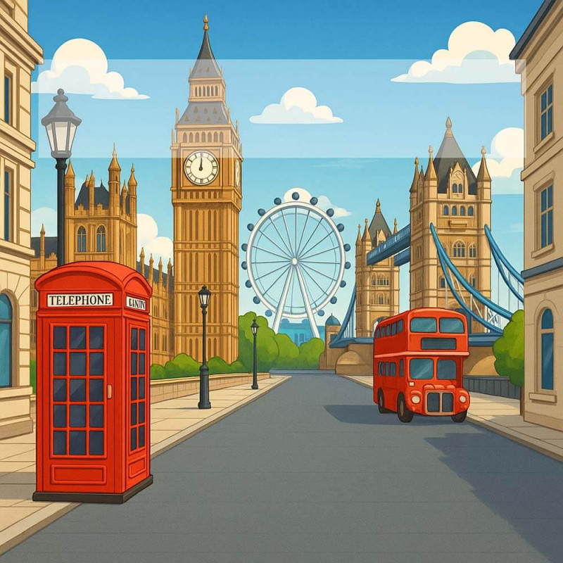 Quadro personalizzato famiglia a Londra