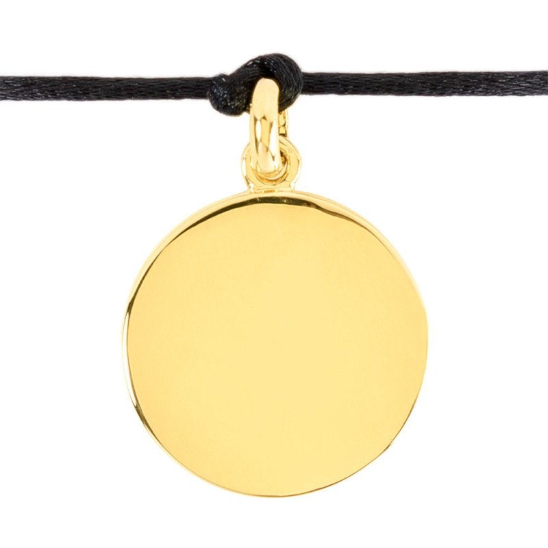 Bracciale zodiacale Ariete placcato oro con cordino